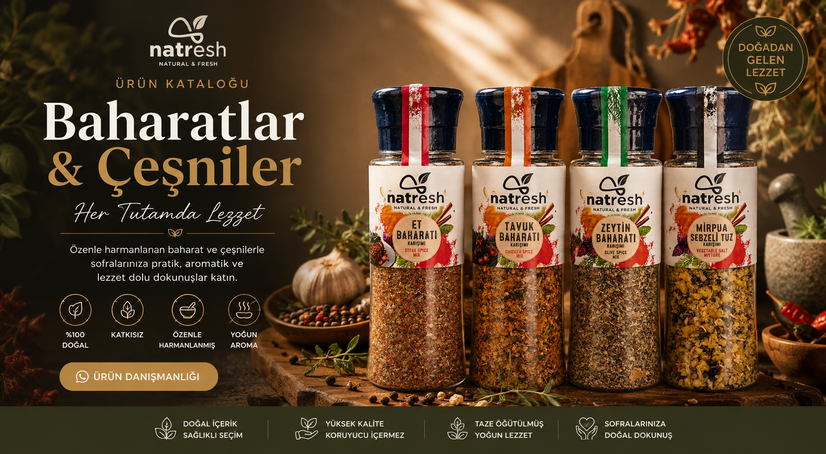 Baharat ve Çeşniler ürün kategorisi